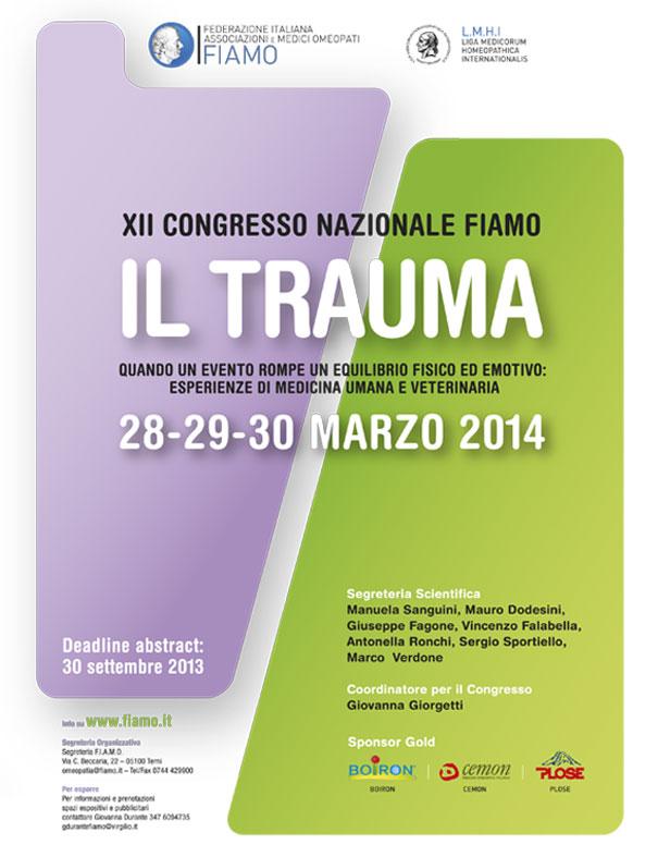 poster XII congresso nazionale FIAMO Il trauma 2014