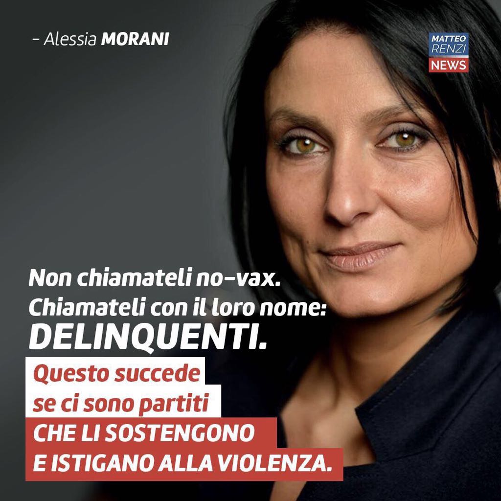 Alessia Morani offende i no-vax e sostiene la collusione di Renzi con la Glaxo